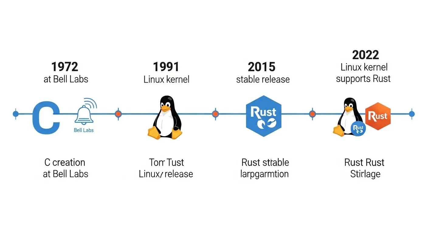 A Brief History of C and the Rise of Rust