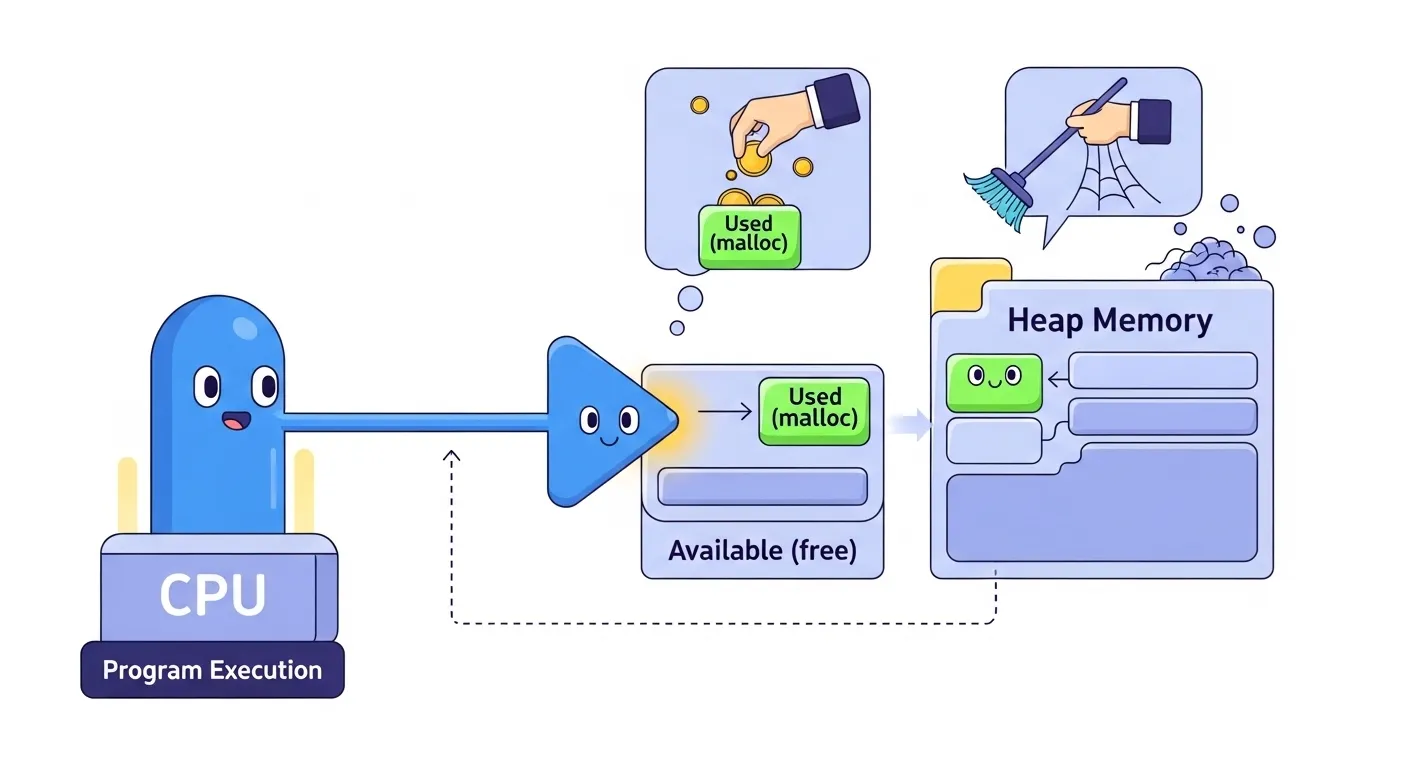 C programming pointers-memory