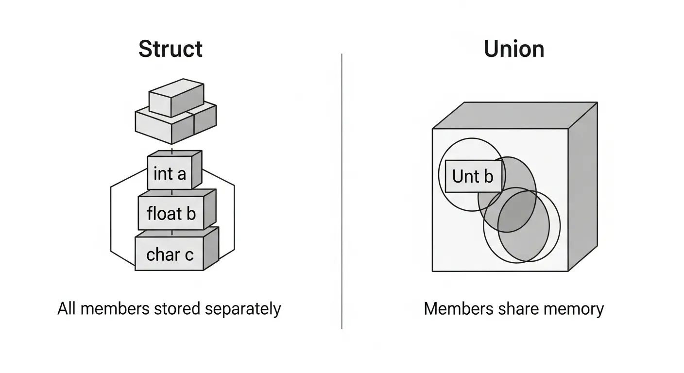 Structs vs Unions