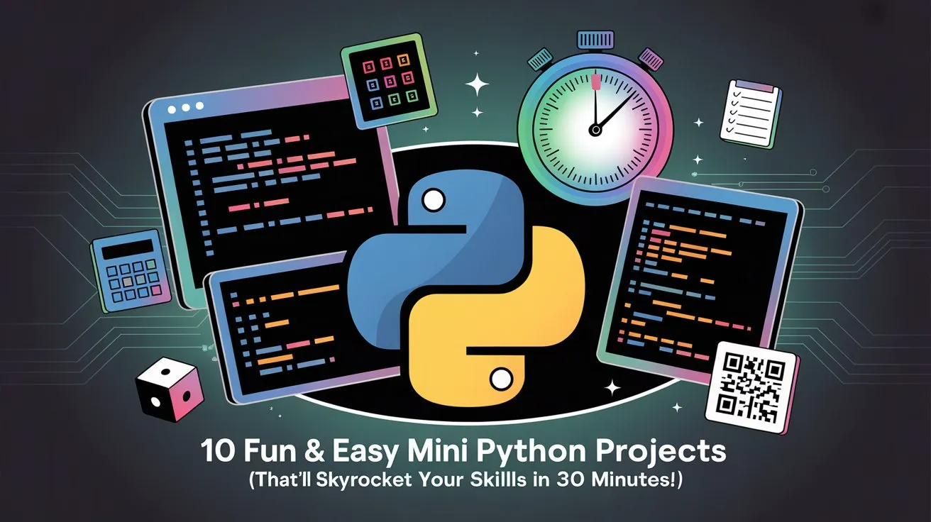 10 Fun & Easy Mini Python Projects (That’ll Skyrocket Your Skills in 30 Minutes!)