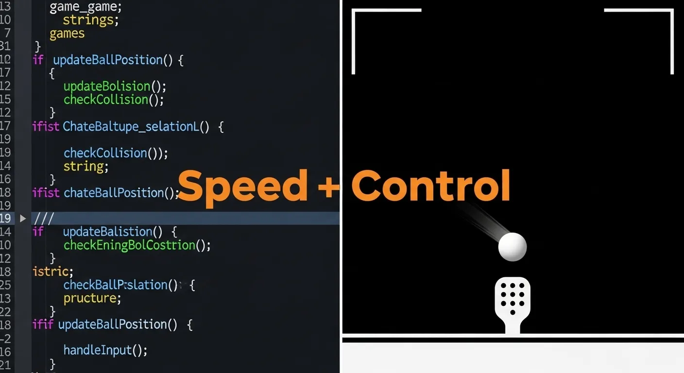 Illustrate the power and speed of C in games.